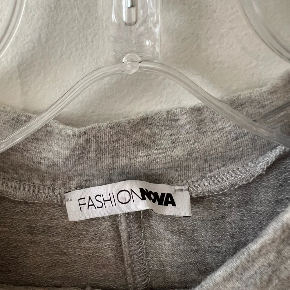 Fashion nova grey mini t shirt dress